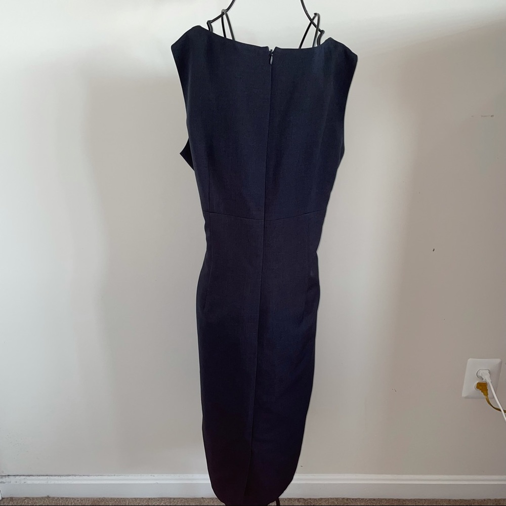 Kasper Tailored Navy Blue Dress